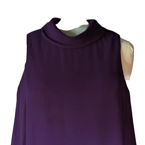 Vince Camuto Dress Plum/ Purple Sz 14 Worn Once Vintage inspired.Lined See Descr - Picture 1 of 12